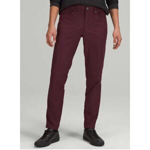 Lululemon ABC Slim Fit Pant Men's Sz 30 Maroon Tapered Fit Casual Chino